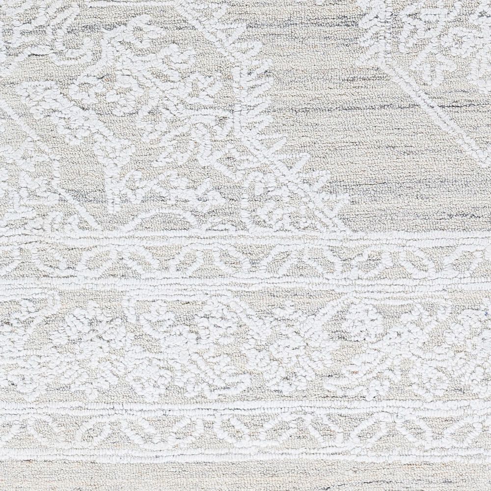 Surya Piazza PZZ-2300 2&#39; x 3&#39; White, Light Gray Area Rug, , large