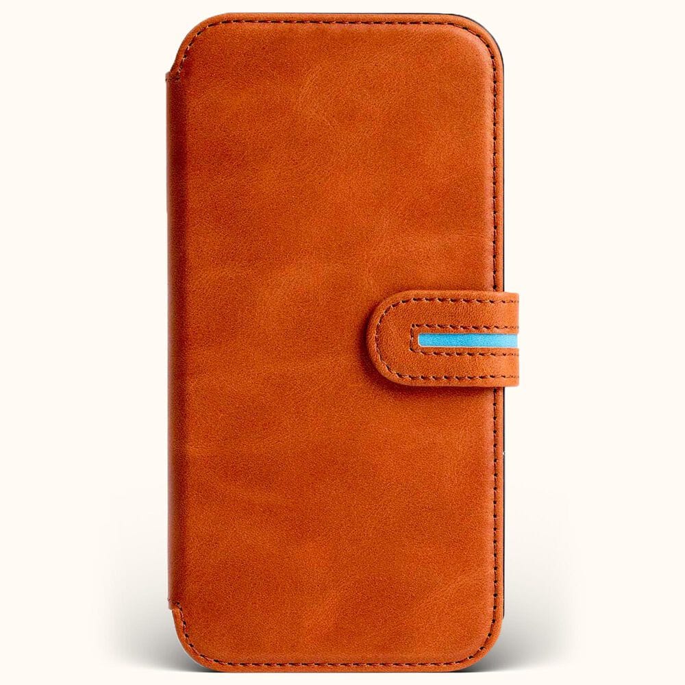 Bluebonnet Cases Executive Leather Wallet Case Folio for iPhone 16 Pro Max in Tuscan Tan, , large
