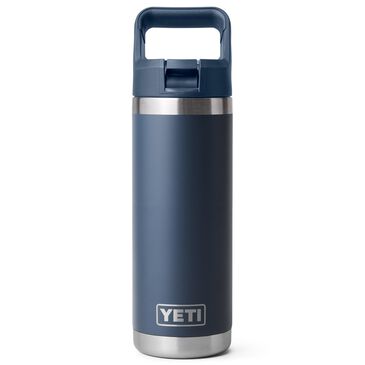 YETI Rambler 18 Oz Water Bottle with Color-Matched Straw Cap in Navy, , large