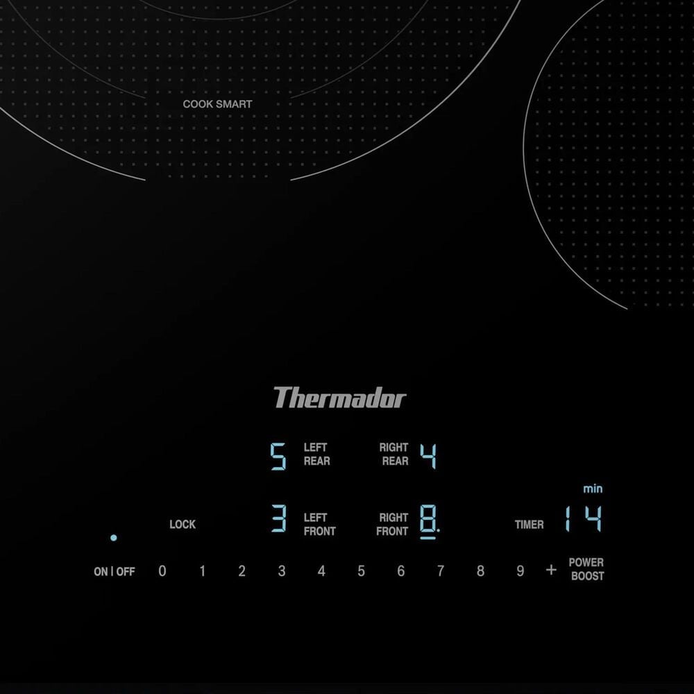 Thermador 30&quot; Electric Cooktop with 4 Elements in Black, , large