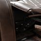Linon Home Decor Barrett Power Glider Recliner in Rich Brown, , large