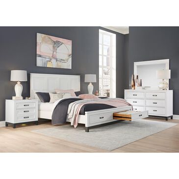Riva Ridge Hyde Park 3-Piece King Storage Bedroom Set in White, , large