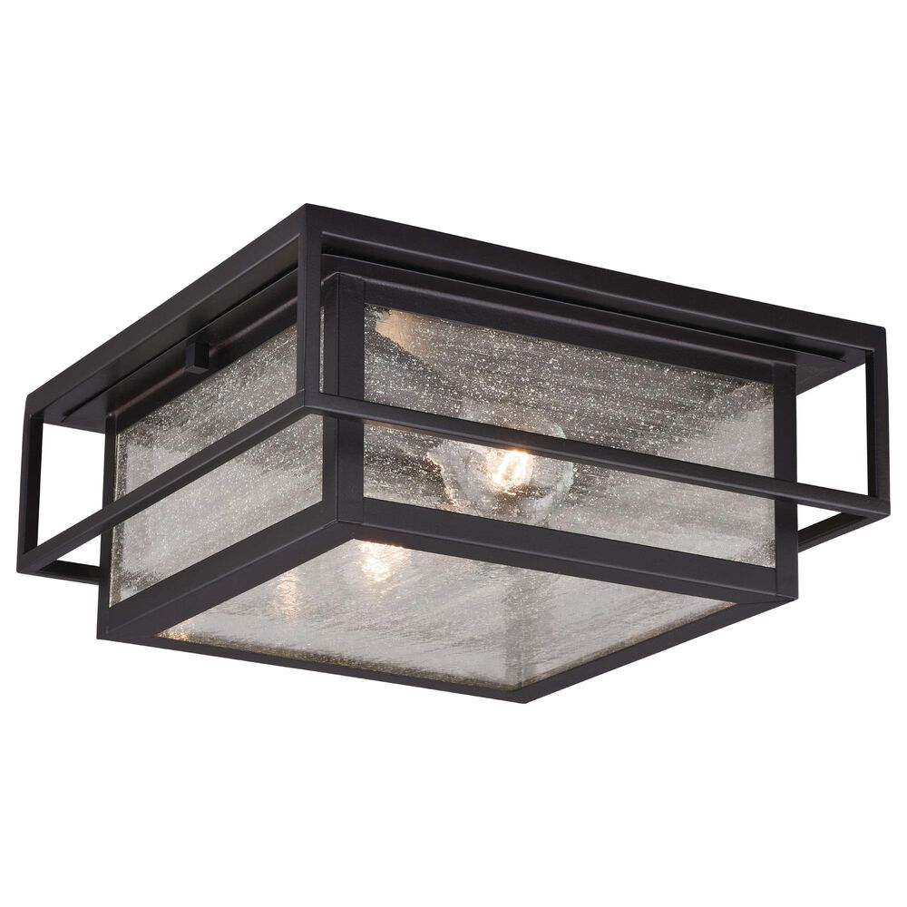 Vaxcel Hyde Park 1-Light Outdoor Flush Mount in Espresso Bronze, , large