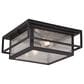 Vaxcel Hyde Park 1-Light Outdoor Flush Mount in Espresso Bronze, , large