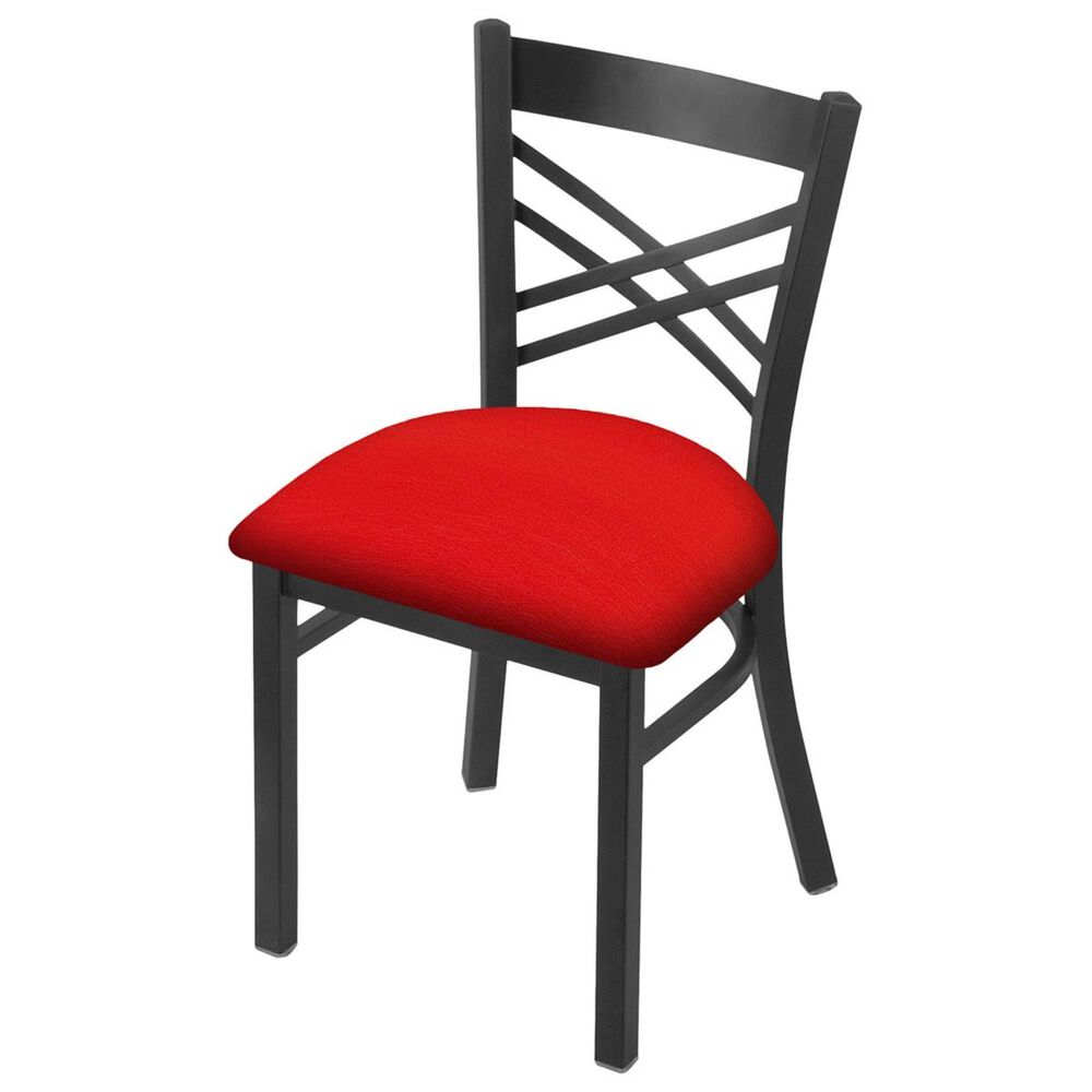 Holland Bar Stool 620 Catalina 18" Chair with Pewter and Canter Red Seat, , large