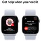 Apple Watch Series 10 GPS + Cellular 42mm Silver Aluminum Case with Blue Cloud Sport Loop, , large