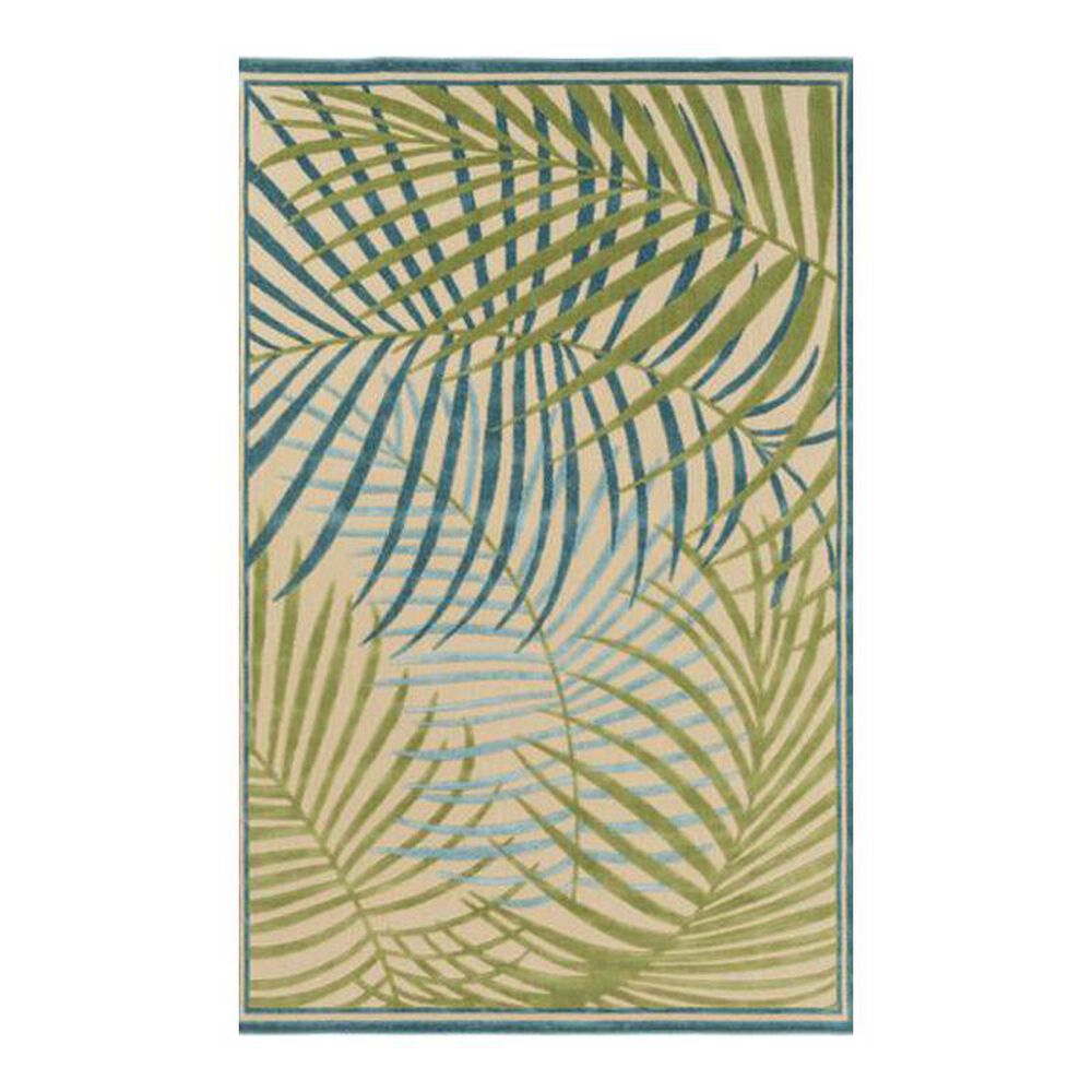 Surya Portera PRT-1064 7"6" Square Blue/Green/Aqua Area Rug, , large