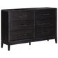 Riva Ridge Ambrose 6-Drawer Dresser and Mirror in Obsidian Mist, , large
