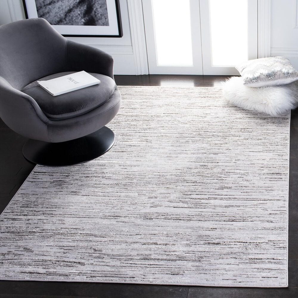 Safavieh Orchard Striped 5&#39;5&quot; x 7&#39;7&quot; Grey and Light Grey Area Rug, , large