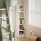 HOMLUX 5-Tier Cube Open Shelf Storage Organizer Bookcase in White, , large
