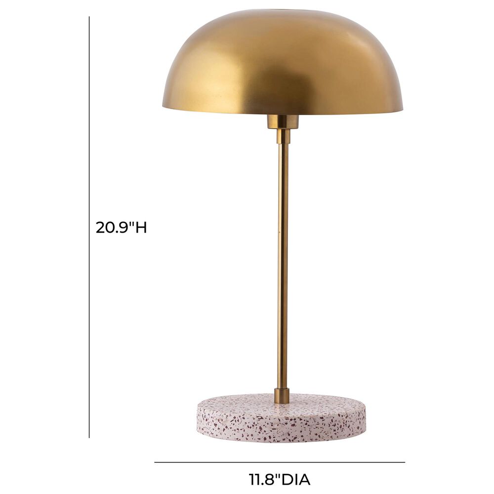 Tov Furniture Emory Table Lamp in Gold and Terrazzo, , large