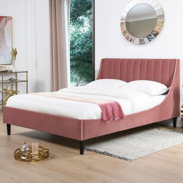 Jennifer Taylor Home Aspen Queen Platform Bed in Ash Rose, , large
