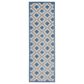 Nourison Aloha ALH26 2" x 6" Blue and Grey Indoor/Outdoor Runner, , large
