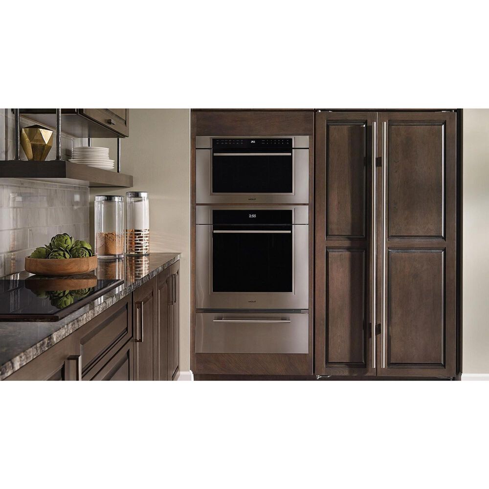 Wolf 30&quot; M Series Transitional Built-In Single Electric Wall Oven with Convection in Stainless Steel, , large