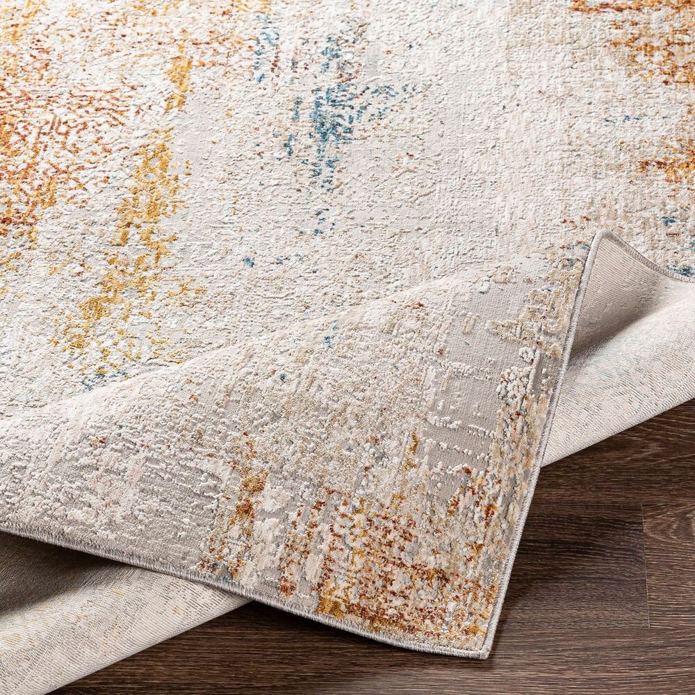 Surya Carmel 6&#39;7&quot; x 9&#39;6&quot; Aqua, Camel and Clay Area Rug, , large