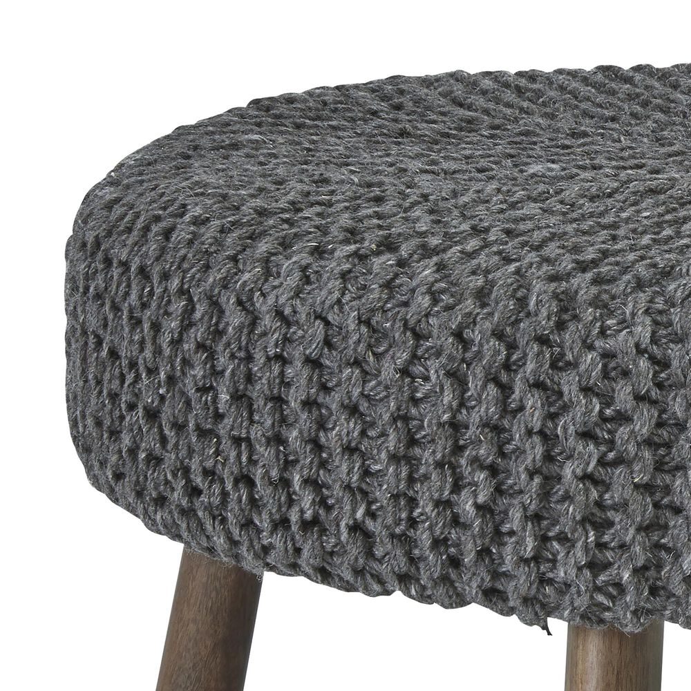 Ashley Jassmyn Oversized Accent Ottoman in Charcoal, , large