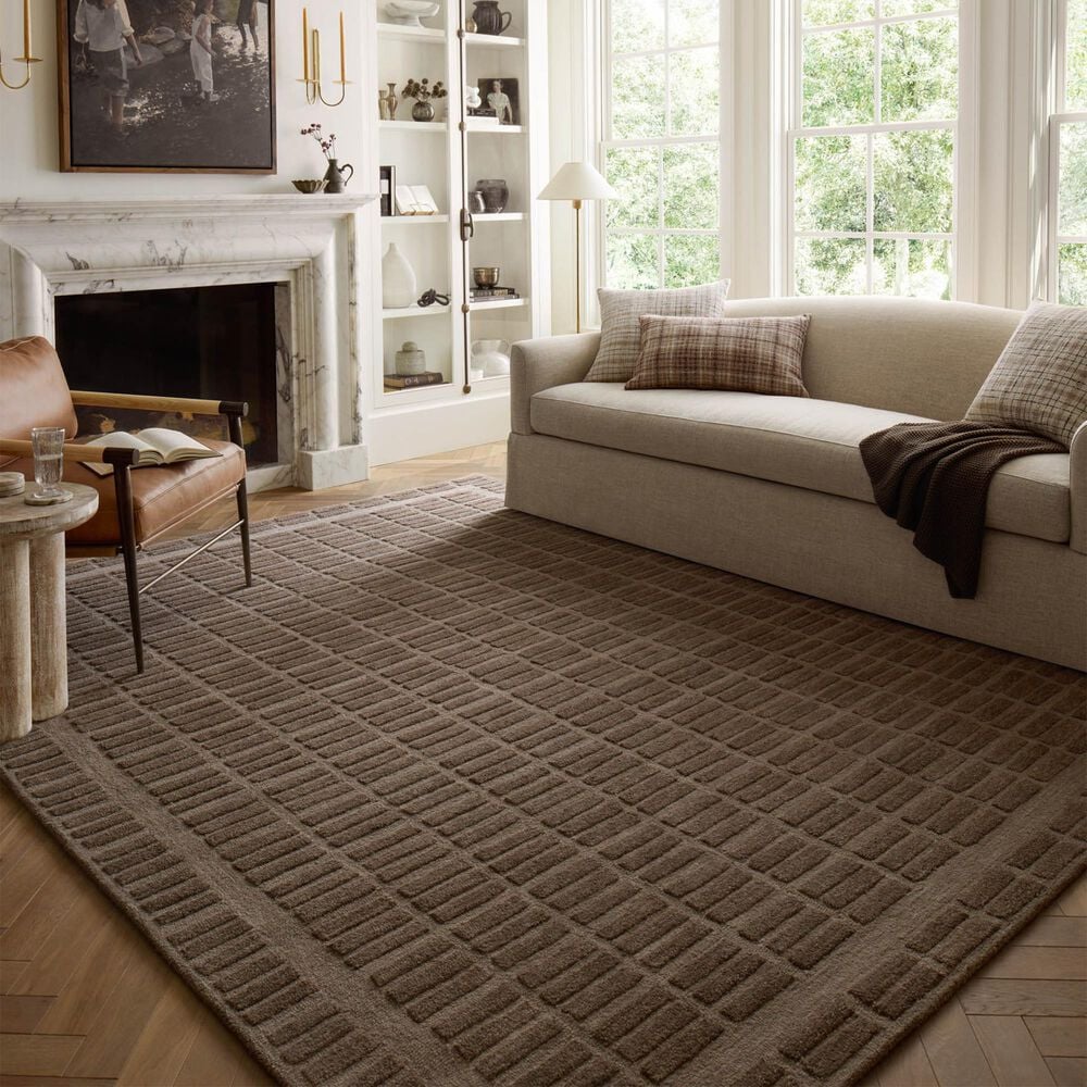Chris Loves Julia x Loloi Bradley 8&#39;6&quot; x 11&#39;6&quot; Cocoa Area Rug, , large