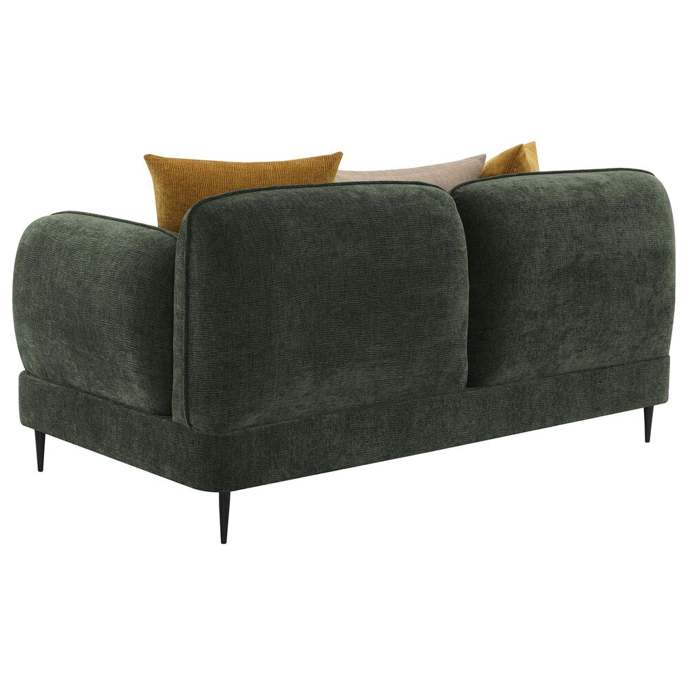 Coaster Jade Stationary Loveseat in Green, , large