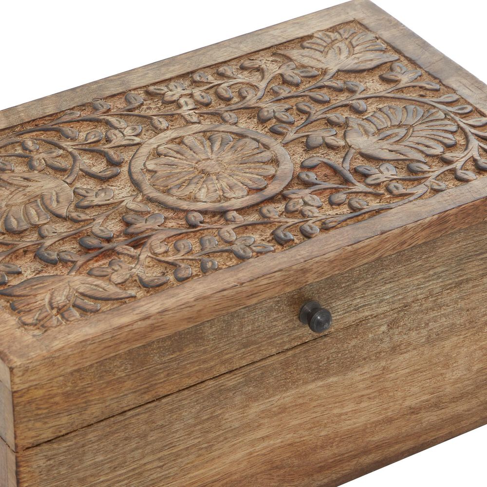 Maple and Jade Rustic Box in Natural Oak &#40;Set of 3&#41;, , large