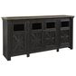 Ashley Tyler Creek Extra Large 74.25" TV Stand in Black and Gray, , large