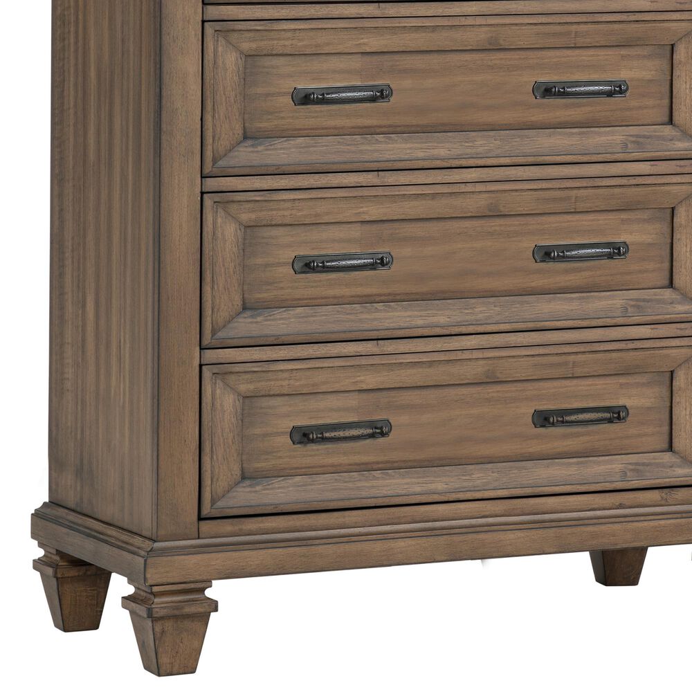 New Heritage Design Mariana 5-Drawer Chest in Vintage Mocha, , large