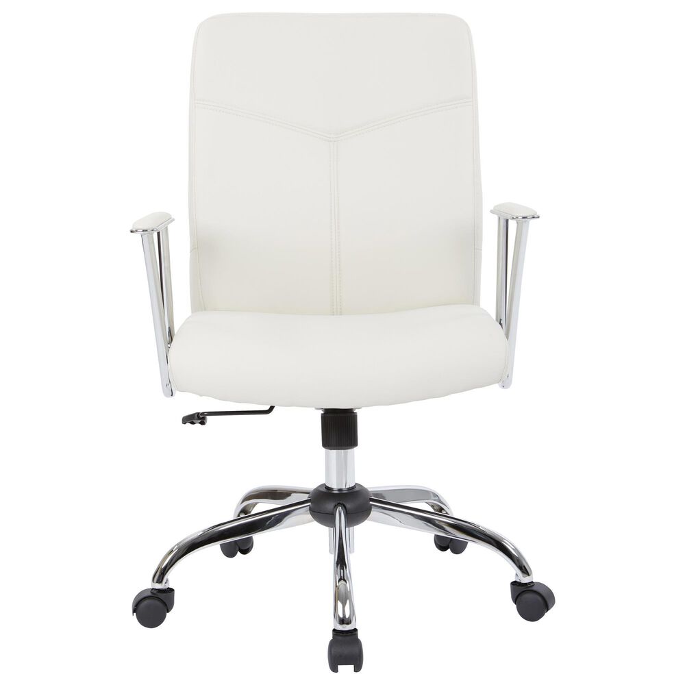 OSP Home Office Chair with Cream Cushion with Chrome, , large