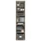 HOMLUX 8-Tier Multimedia Storage Tower with Adjustable Shelves in French Oak Grey, , large