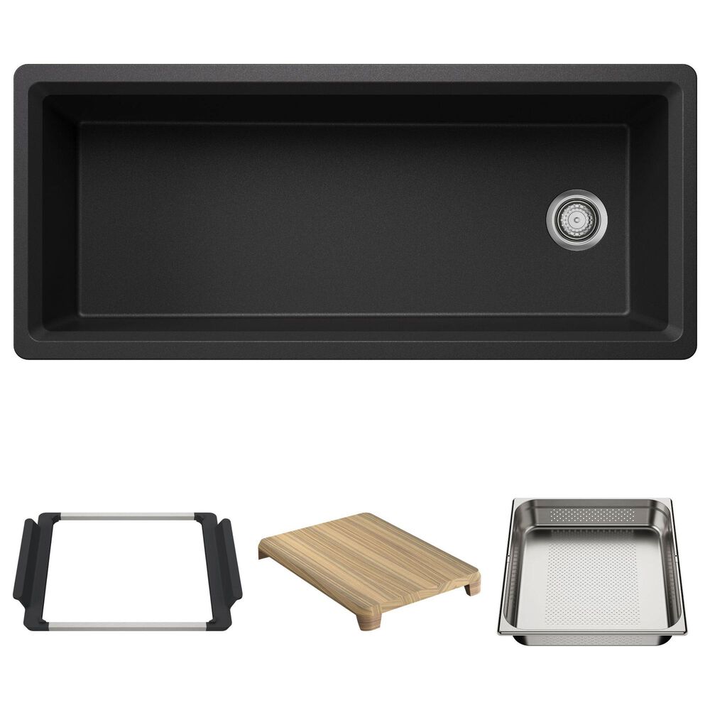 Blanco Inteos 45" Undermount Single Bowl Kitchen Sink in Anthracite, , large