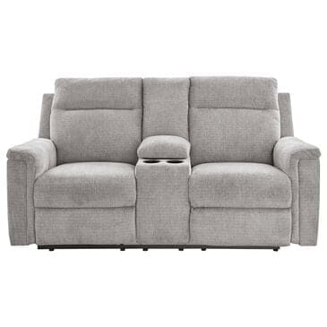 Ashley Barnsana Power Reclining Loveseat in Ash, , large