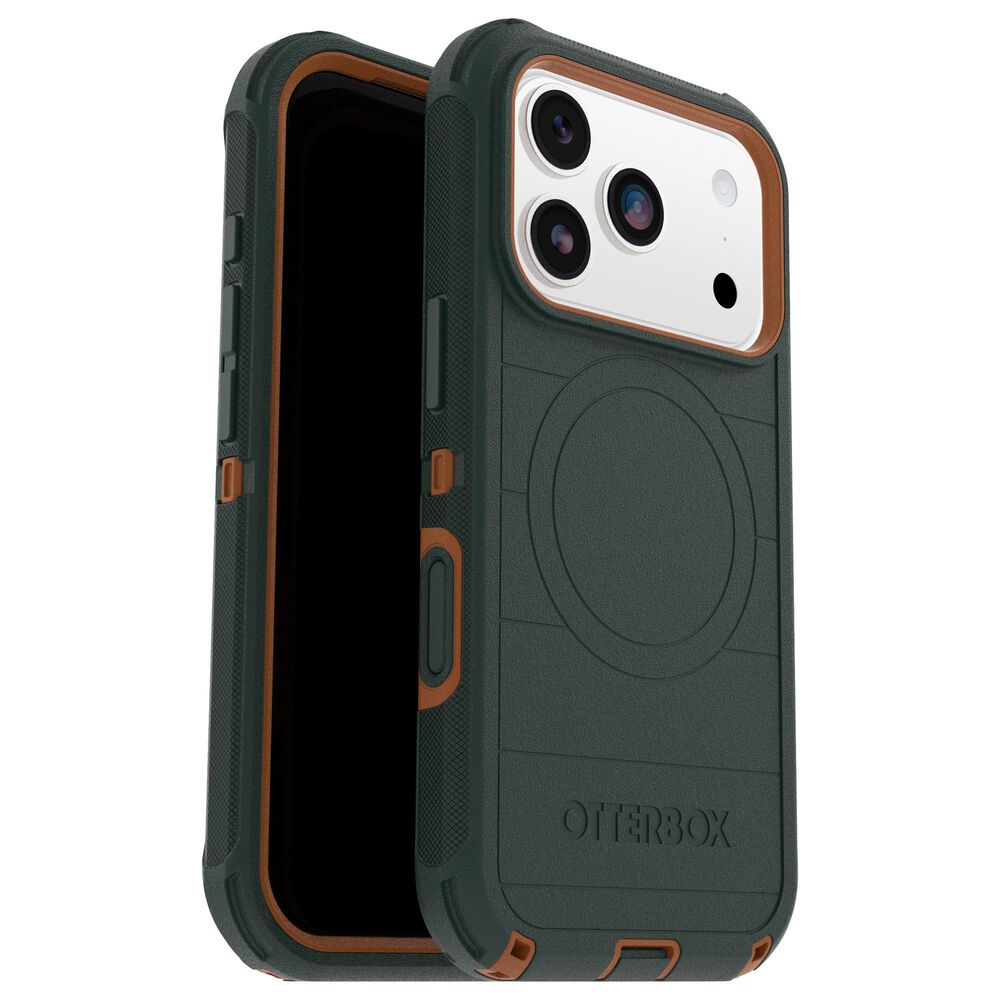 OtterBox Defender Pro MagSafe Case for iPhone 17 Pro in Green Intrigue, , large