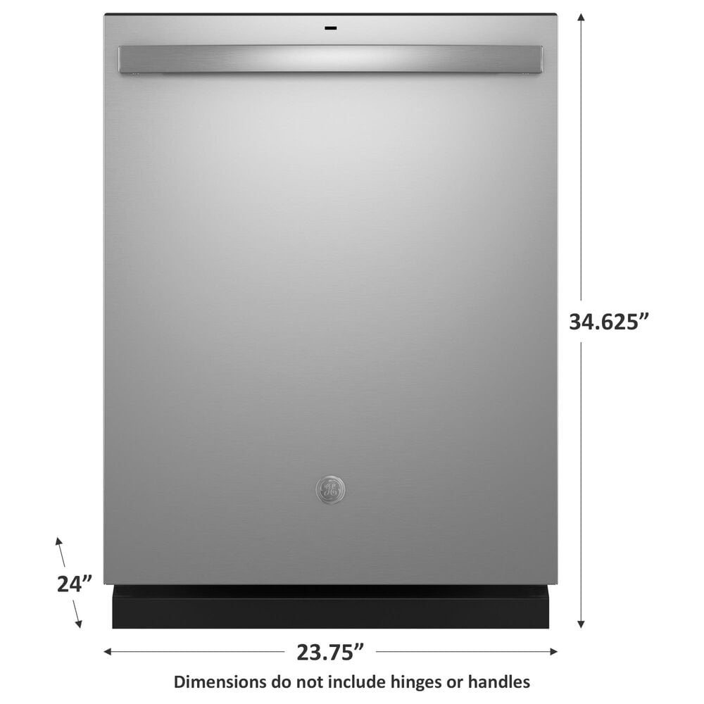 GE Appliances 24&quot; Built-In Bar Handle Dishwasher with Top Control and 52 dBA in Fingerprint Resistant Stainless Steel, , large