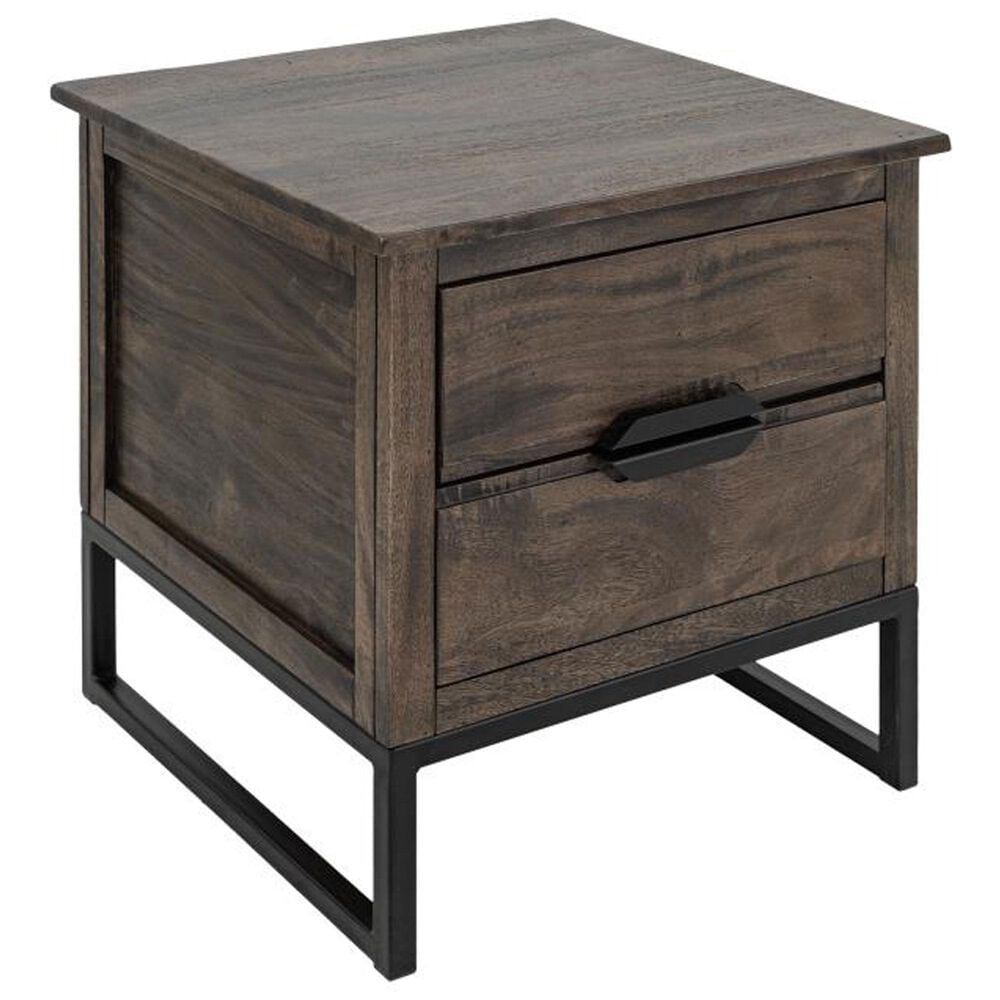 Fallridge Dark Mita End Table in Stained Dark, , large