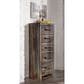 Ashley Drystan 5 Drawer Lingerie Chest in Rustic Brown, , large