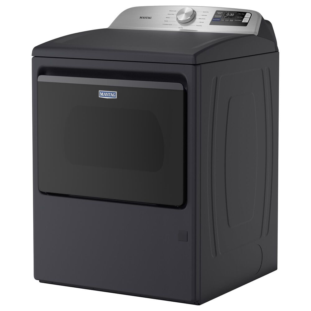 Maytag 7.4 Cu. Ft. Smart Front Load Electric Dryer with Extra Power in Midnight Steel, , large