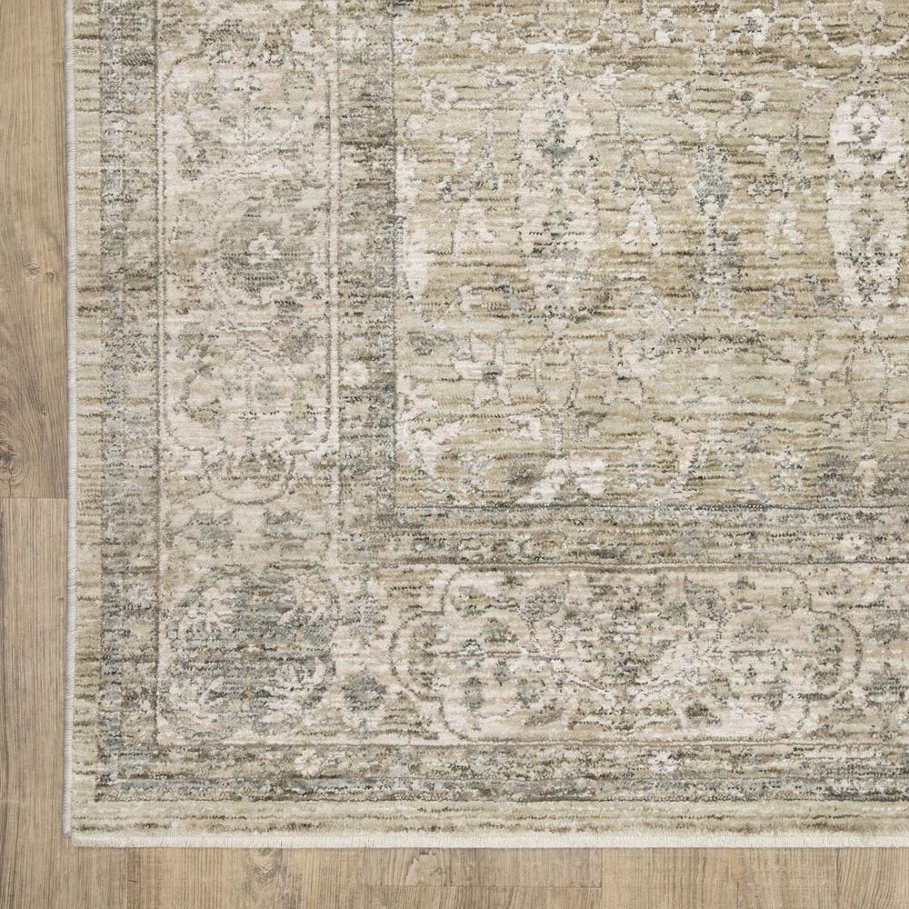 Oriental Weavers Avalon AVA03 Beige and Grey 2'7" x 7'7"Runner, , large
