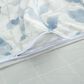 Layered Leaf 3-Piece Queen Duvet Cover Set in Blue and Taupe, , large