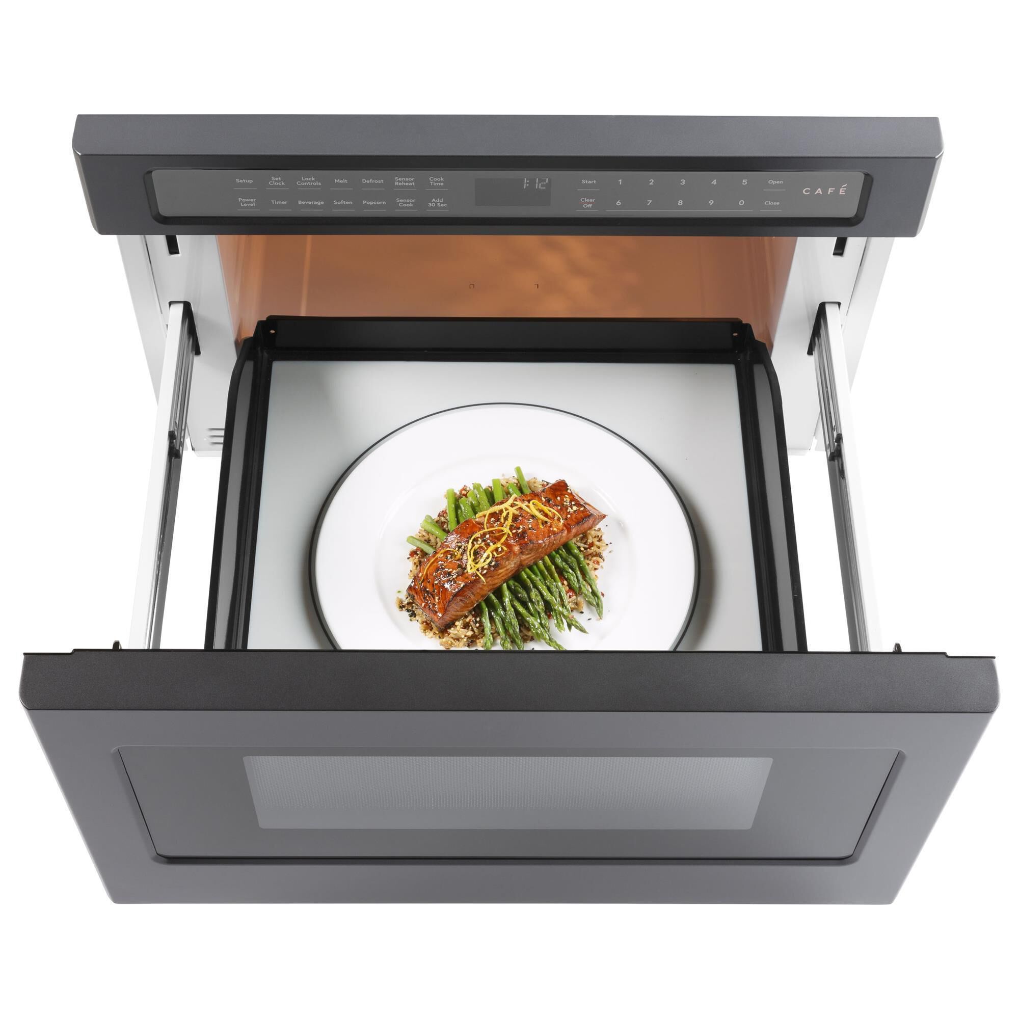 Matte black built in hot sale microwave
