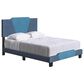 Accent Tuscany Full Upholstered Bed in Ocean Blue and Blue, , large