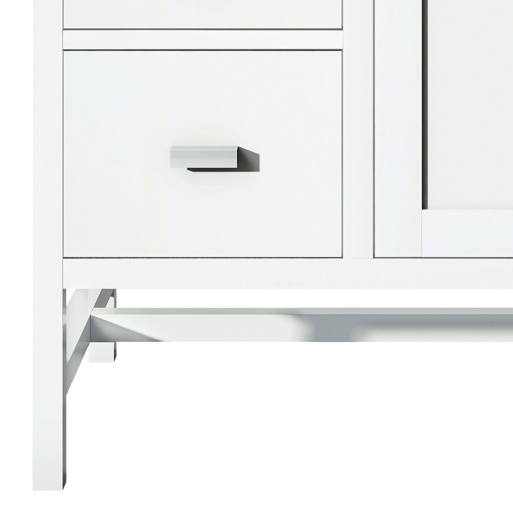 James Martin Vanities Addison 30&quot; Single Bathroom Vanity in Glossy White with 3 cm Lime Delight Quartz Top and Rectangular Sink, , large