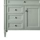 James Martin Vanities Brittany 36" Single Bathroom Vanity in Sage Green with Single Hole 3 cm White Zeus Quartz Top and Rectangular Sink, , large