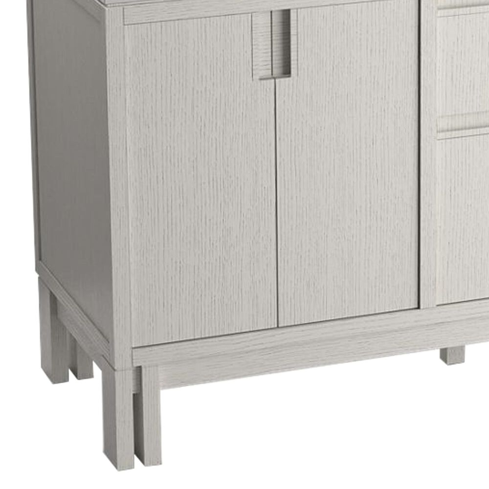 Kohler Solive 60" Double Bathroom Vanity in Gossamer White with 2 cm White Quartz Top and Rectangular Sinks, , large
