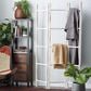 Maple and Jade 15-Rung Partition Ladder with 3 Panels in White, , large