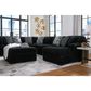 Ashley Midnight-Madness Oversized Accent Ottoman in Onyx, , large
