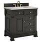 James Martin Vanities Brookfield 36" Single Bathroom Vanity in Black Onyx with 3 cm Lime Delight Quartz Top and Rectangular Sink, , large