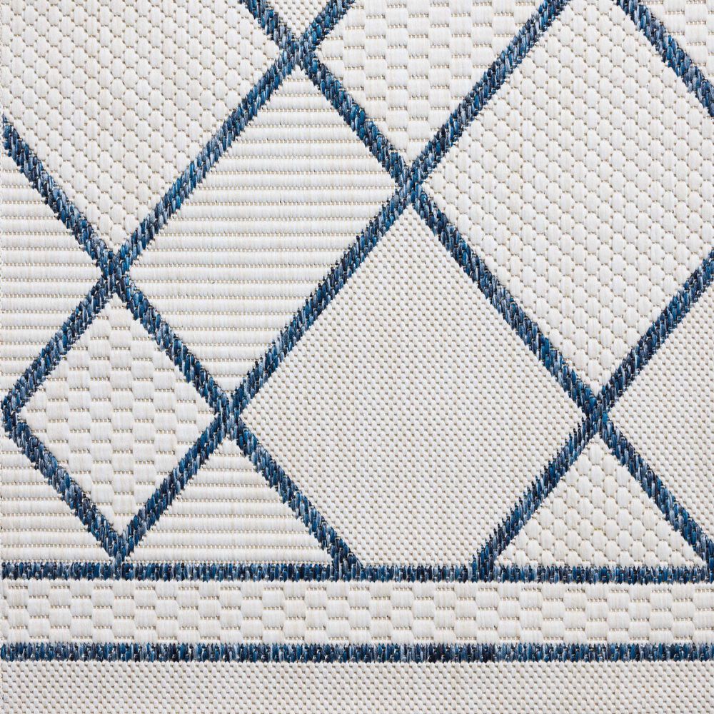 Loloi Easton Ivory and Denim 8&#39;6&quot; x 11&#39;6&quot; Indoor/Outdoor Area Rug, , large