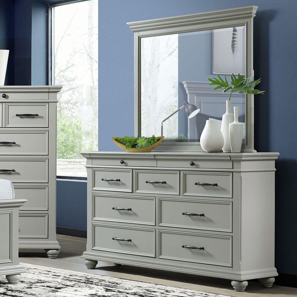 Mayberry Hill Slater Dresser and Mirror in Grey, , large