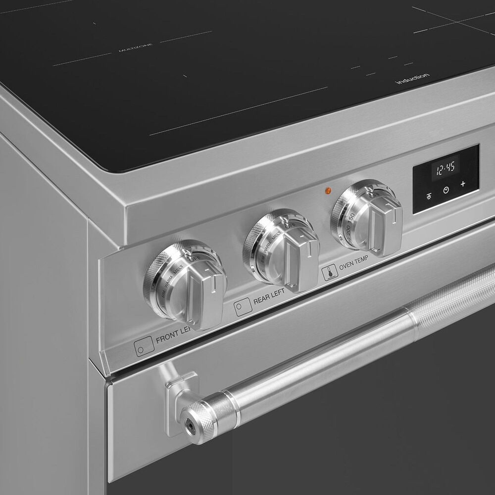 SMEG 4.56 Cu. Ft. Freestanding Electric Range in Stainless Steel, , large