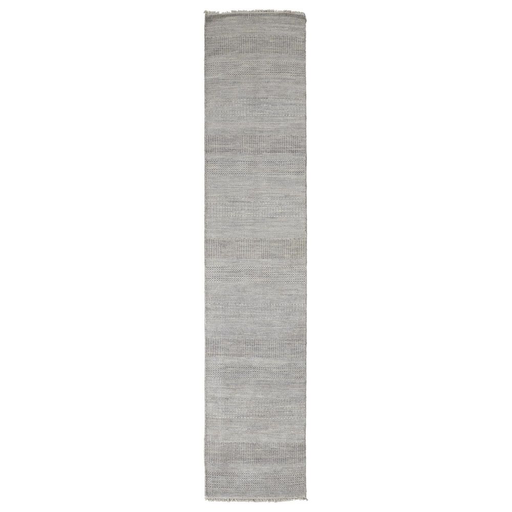 Feizy Rugs Janson I6063 2'6" x 12' Gray and Silver Runner, , large