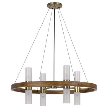 Cal Lighting Hempstead 8-Light Chandelier in Antique Brass, , large