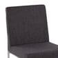 Lumisource Fuji Side Chair with Charcoal Cushion in Brushed Stainless Steel (Set of 2), , large